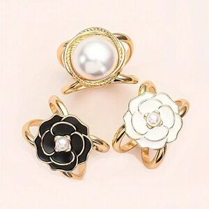 Stellar 3piece camellia flower scarf holder🌙